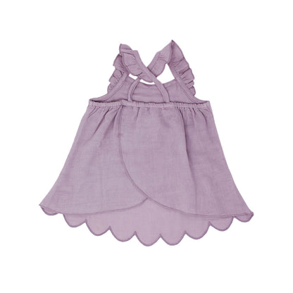 Organic Muslin Tunic Top & Bloomer Bottom Set in Amethyst